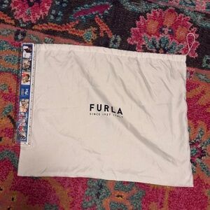 FURLA drawstring dust bag about 20” tall silky fabric